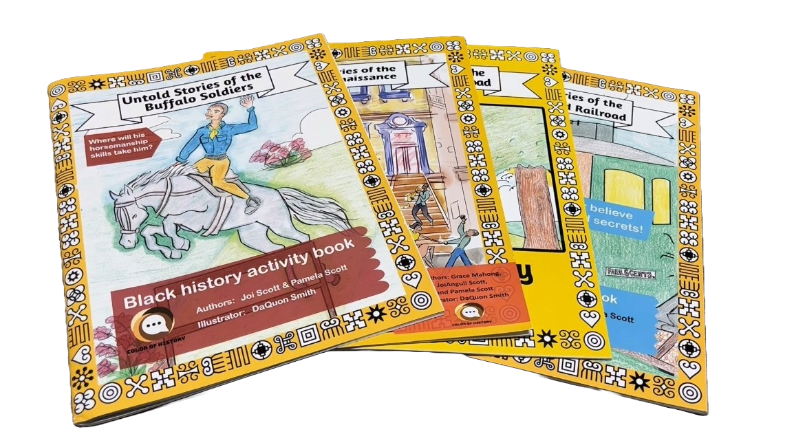 'Untold Stories' Black History Heroes Activity and Color Book Four (4) Book Bundle
