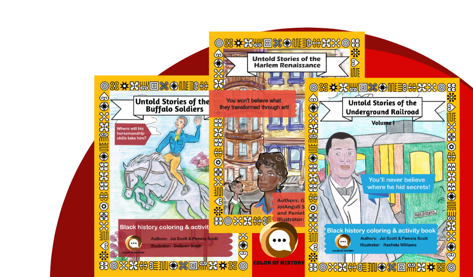 'Untold Stories' Black History Heroes Activity and Coloring Three (3) Book Bundle