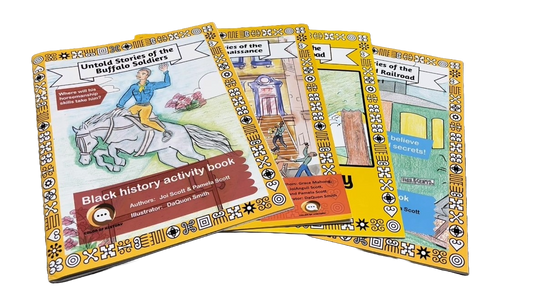 'Untold Stories' Black History Heroes Activity and Color Book Four (4) Book Bundle